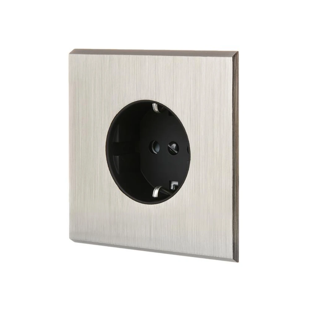 MOD_412_003 Modelec Confidence Premium Light switch socket gniazdo lichtschalter smart home stal szczotka.webp