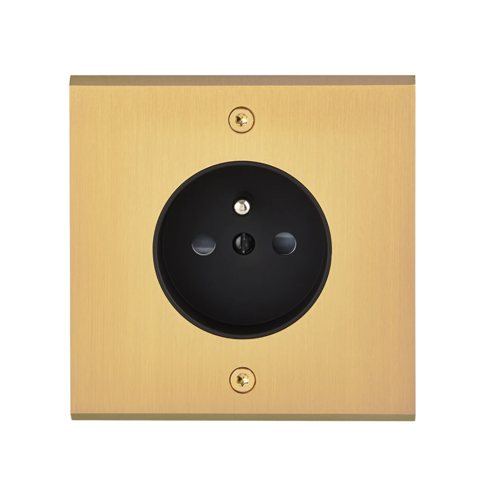 MOD_419S_003 Modelec Premium Light switch socket wlacznik gniazdo lichtschalter Złoty Satyna Gold Satin.webp