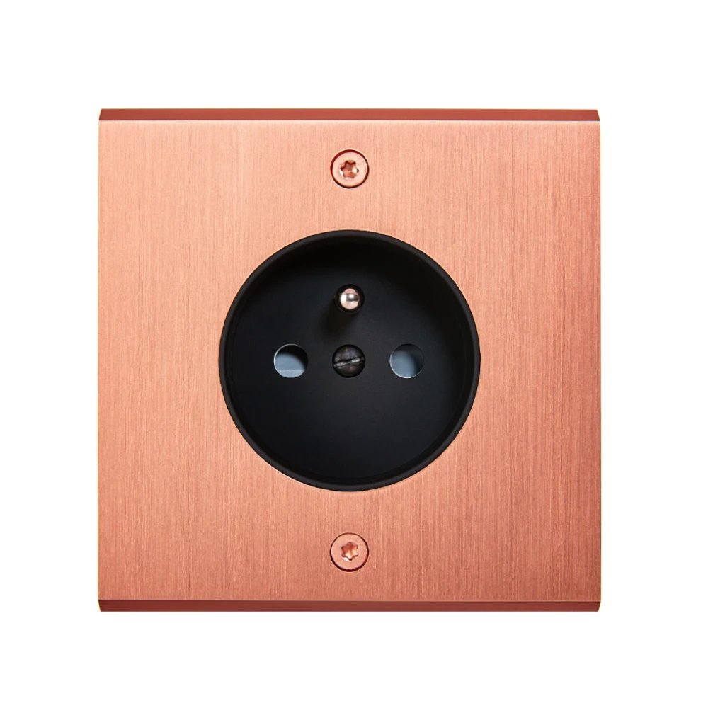 MOD_423S_003 Modelec Premium Light switch socket wlacznik gniazdo lichtschalter Miedź Satyna Copper Sati.webp
