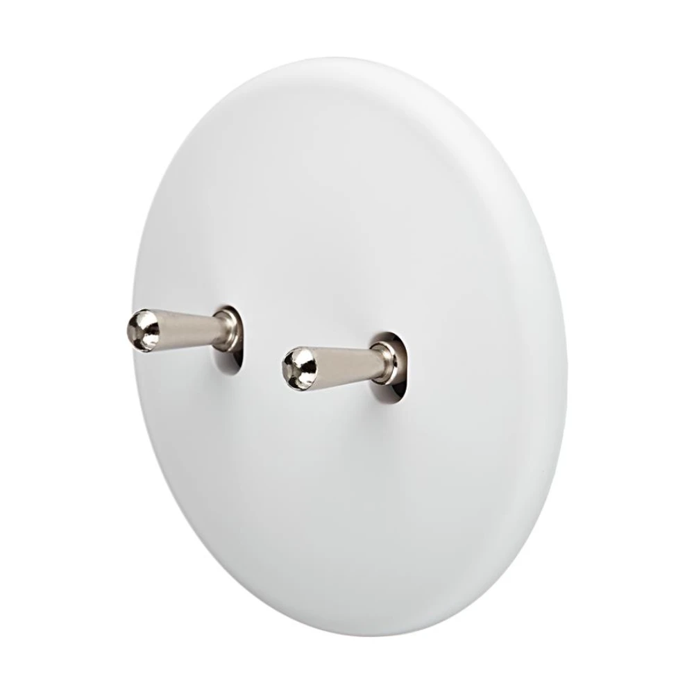 MOD_351_002 Modelec Premium round Light switch socket gniazdo wlacznik lichtschalter smart  biala satyna white satin.webp