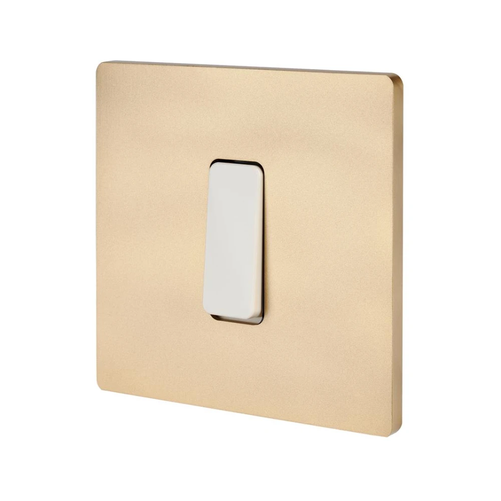MOD_532_001 Modelec Premium Light switch socket wlacznik lichtschalter smart Sandblasted brass gold zloty Piaskowany.webp
