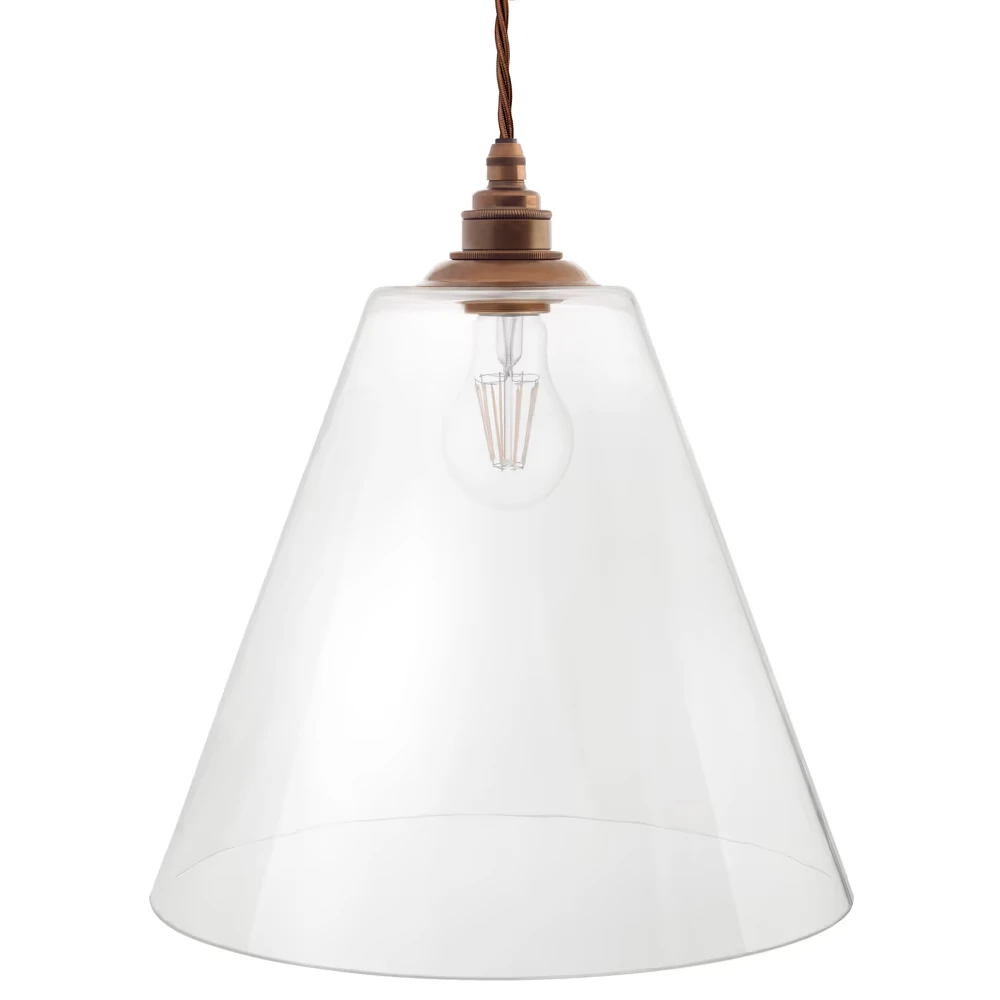 Soho Lighting Forster Cone-Mia-Urbo-lampa-wiszaca-sufitowa-pendant-retro-vintage-klasyczna-szklana-mosiadz-antyk-premium-oswietlenie-Lampor-Лампи-Lempos-Lampas.webp