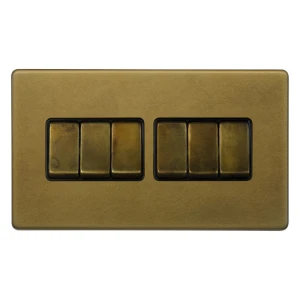 SOHO | Włącznik światła 6G | Schodowy | Old Brass