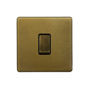 SOHO | Włącznik światła pojedynczy 1G | Krzyżowy | Old Brass