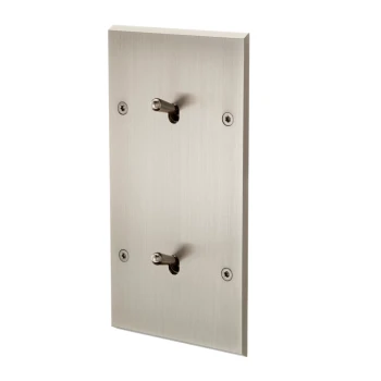 Modelec | Confidence | Włącznik dźwigniowy, podwójny 2G | Nikiel Satyna