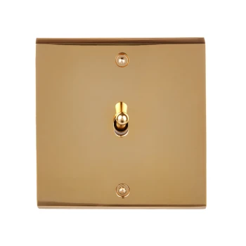 Modelec | Confidence | Włącznik dźwigniowy, pojedynczy 1G | Złoty Chrom