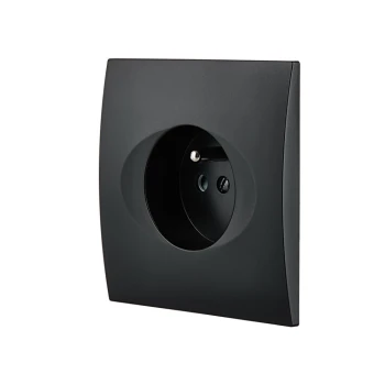 Modelec | Karo | Gniazdo pojedyncze | Czarna Satyna