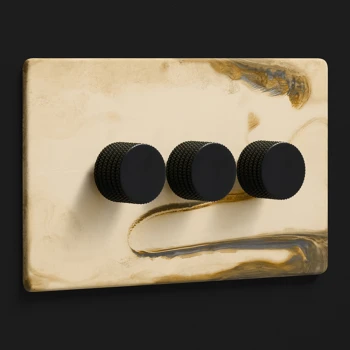 D&R | Ściemniacz potrójny 3G | Złoty patynowany