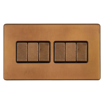 SOHO | Włącznik światła 6G | Schodowy | Miedź Vintage