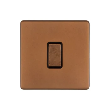 SOHO | Włącznik światła pojedynczy 1G | Krzyżowy | Antique copper