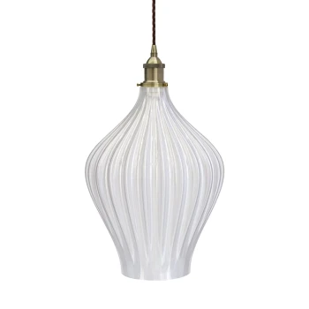 Soho Lighting | Persian Fluted Orbicular | Lampa wisząca | Złamana biel