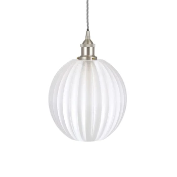 Soho Lighting | Baltic Fluted Globe | Lampa wisząca | Złamana biel