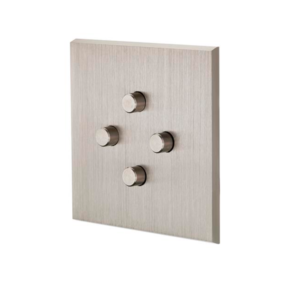 MOD_412_002 Modelec Confidence Premium Light switch socket wlacznik lichtschalter smart home stal szczotka.webp
