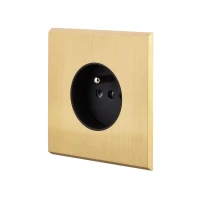 MOD_419_003 Modelec Premium Light switch socket wlacznik gniazdo lichtschalter Złoty Satyna Gold Satin.webp