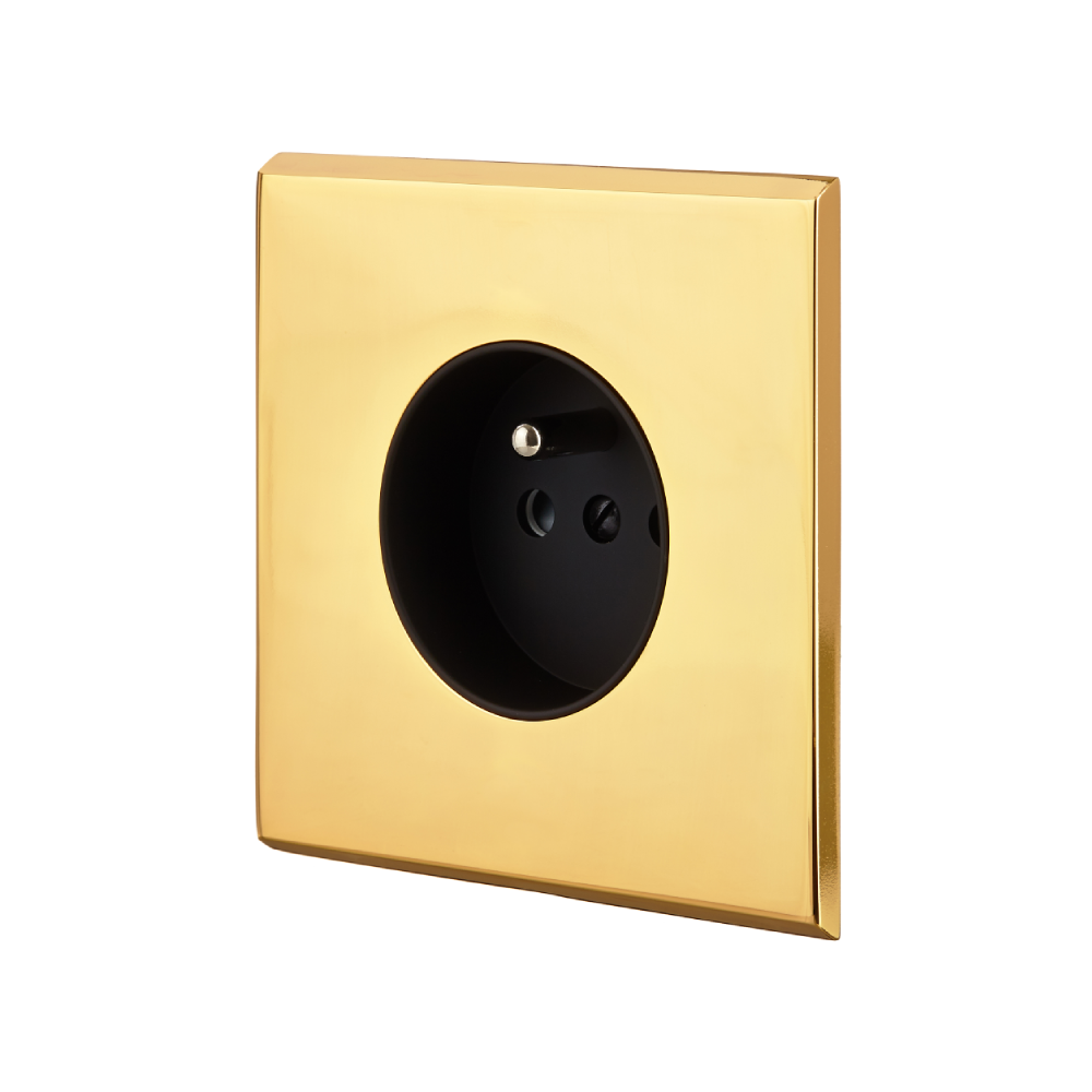 MOD_421_003 Modelec Premium Light switch socket wlacznik gniazdo lichtschalter Złoty Gold Chrom.webp