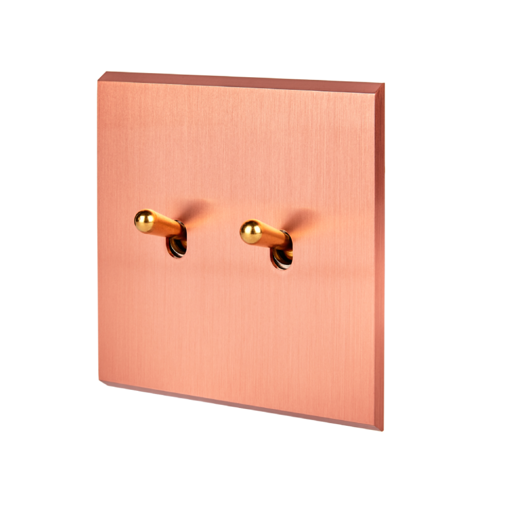 MOD_423_002 Modelec Premium Light switch socket wlacznik gniazdo lichtschalter Miedź Satyna Copper Satin.webp