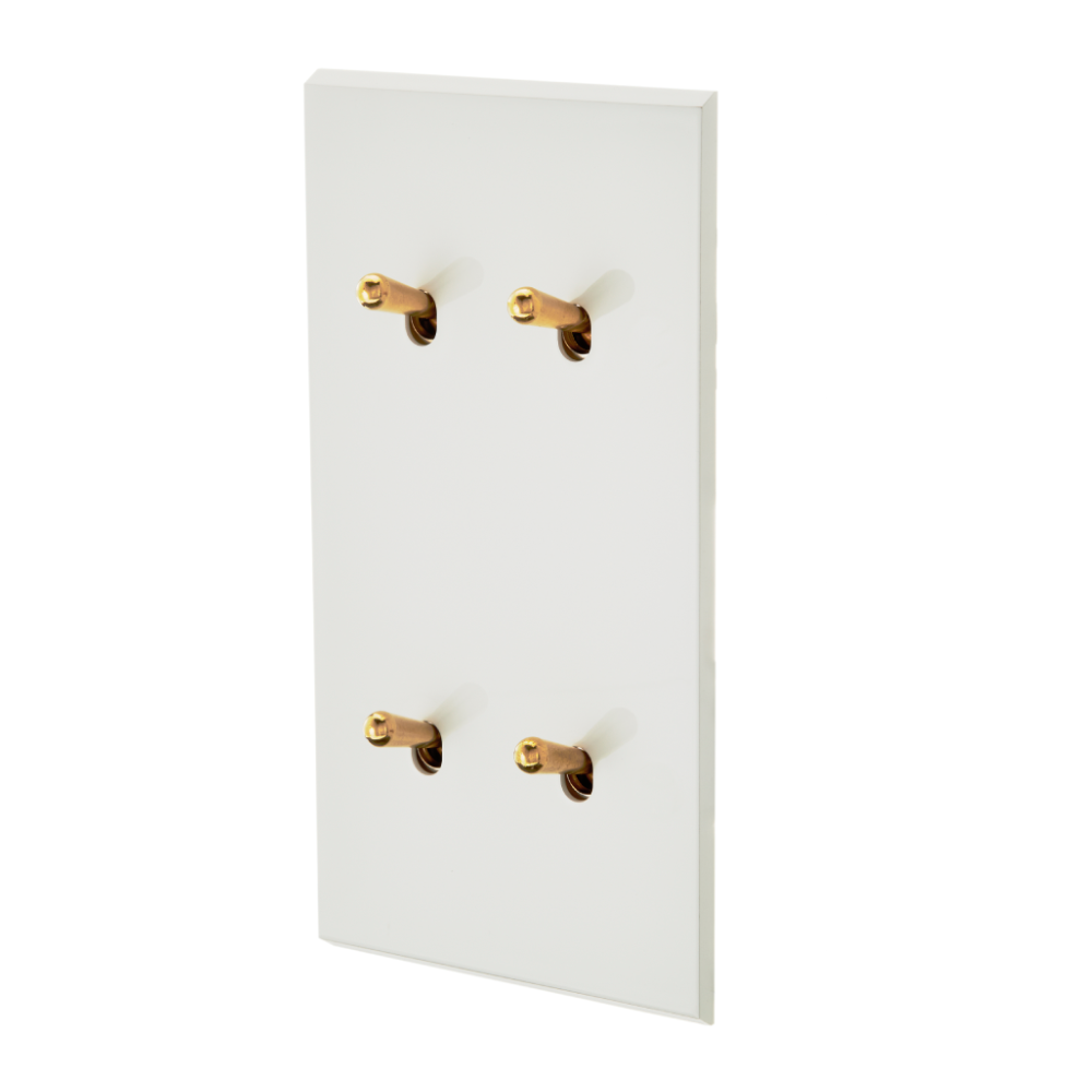 MOD_424_005 Premium Light switch socket wlacznik gniazdo lichtschalter Biały Emalia White Enamel.webp