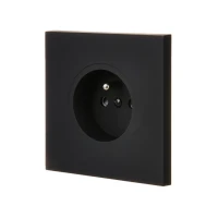 MOD_808_003 Modelec Premium Light switch socket wlacznik gniazdo lichtschalter Black Czarny Soft Touch.webp