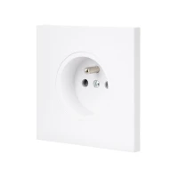 MOD_810_003 Modelec Premium Light switch socket wlacznik gniazdo lichtschalter White Bialy Soft Touch.webp