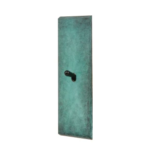 Modelec | Fascination | Wąski włącznik dźwigniowy, pojedynczy 1G | Jade Verdigris