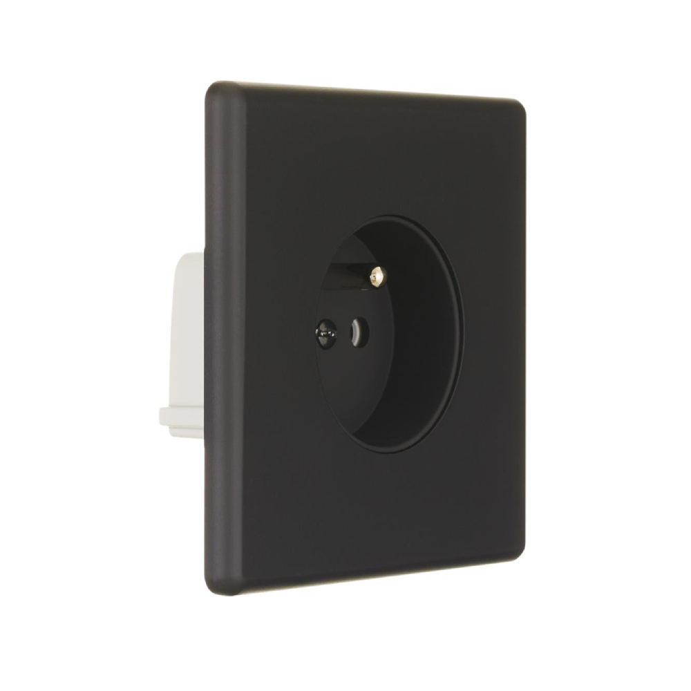 MOD_482_003 Modelec Premium Light switch socket wlacznik gniazdo lichtschalter Black Czarny Soft Touch  2.webp