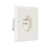 MOD_485_003 Modelec Premium Light switch socket wlacznik gniazdo lichtschalter White Bialy Terrazzo Soft Touch 2.webp