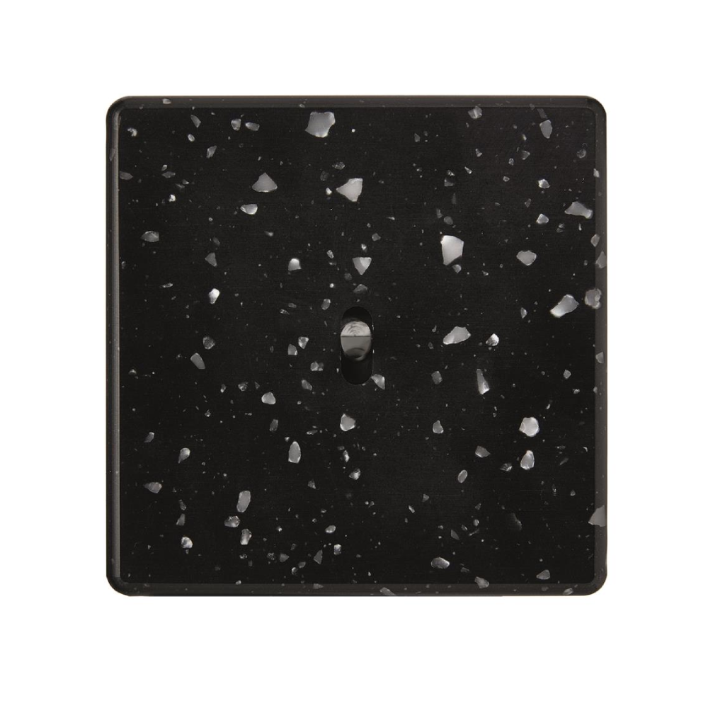 MOD_486_001 Modelec Premium Light switch socket wlacznik gniazdo lichtschalter Black Czarny Terrazzo Soft Touch.webp