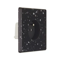MOD_486_003 Modelec Premium Light switch socket wlacznik gniazdo lichtschalter Black Czarny Terrazzo Soft Touch 2.webp