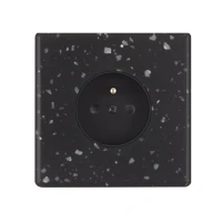 MOD_486_003 Modelec Premium Light switch socket wlacznik gniazdo lichtschalter Black Czarny Terrazzo Soft Touch.webp