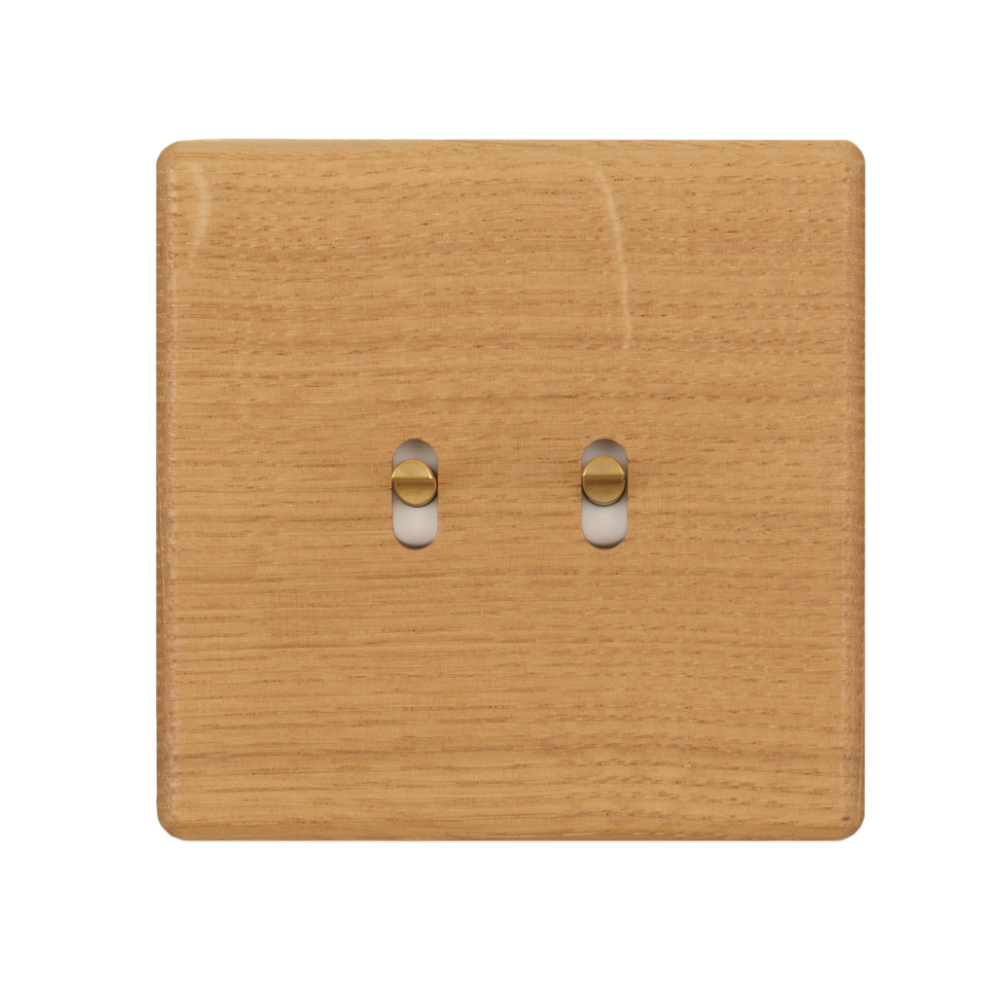 MOD_491_002 Modelec Premium Light switch socket wlacznik gniazdo lichtschalter Light Oak Jasny Dab (1).webp