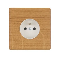 MOD_491_002 Modelec Premium Light switch socket wlacznik gniazdo lichtschalter Light Oak Jasny Dab.webp