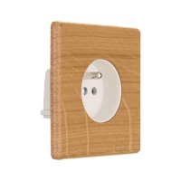 MOD_491_003 Modelec Premium Light switch socket wlacznik gniazdo lichtschalter Light Oak Jasny Dab (2).webp