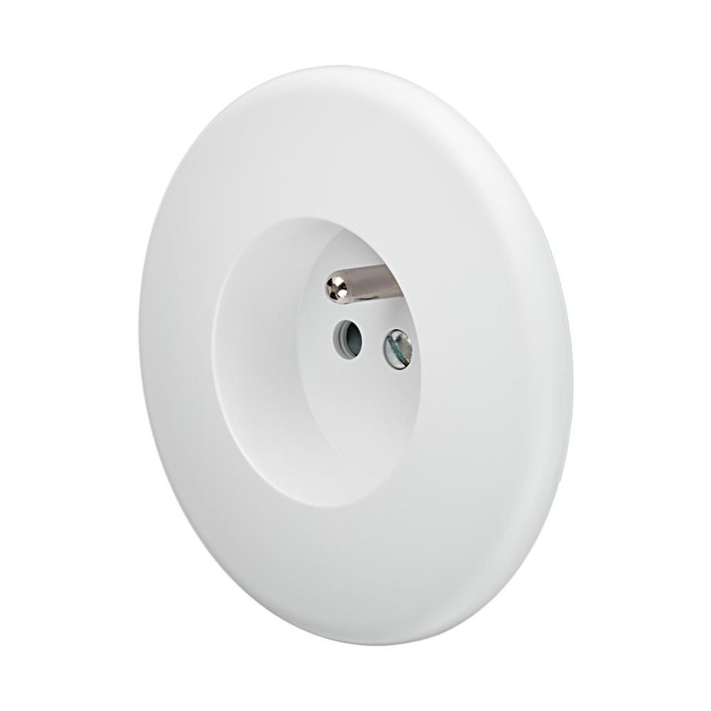 MOD_351_003 Modelec Premium round Light switch socket gniazdo wlacznik lichtschalter smart  biala satyna white satin.webp