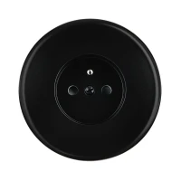 MOD_352_003 Modelec Premium round Light switch socket gniazdo wlacznik lichtschalter smart  czarny satyna black satin.webp