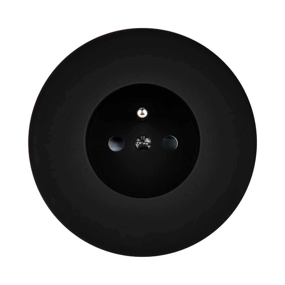 MOD_354_001 Modelec Premium round Light switch socket gniazdo wlacznik lichtschalter smart  Czarny black soft 2.webp