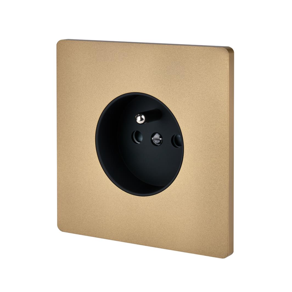 MOD_532_003 Modelec Premium Light switch socket wlacznik lichtschalter smart Sandblasted brass gold zloty Piaskowany 2.webp