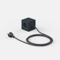 SQ1-F-USB-B - Mia Urbo Home - Avolt - wlacznik - gniazdko - przedluzacz - extension - cord - lead - switch - socket  czarny - Stockholm Black  (1).jpg