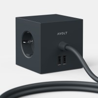 SQ1-F-USB-B - Mia Urbo Home - Avolt - wlacznik - gniazdko - przedluzacz - extension - cord - lead - switch - socket  czarny - Stockholm Black  (2).jpg