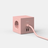 SQ1-F-USB-P Mia Urbo Home - Avolt - wlacznik - gniazdko - przedluzacz - switch - socket - extension cord USB rozowy - pudrowy -  Old pink - Limited edition (1).jpg