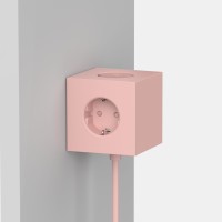 SQ1-F-USB-P Mia Urbo Home - Avolt - wlacznik - gniazdko - przedluzacz - switch - socket - extension cord USB rozowy - pudrowy -  Old pink - Limited edition (4).jpg