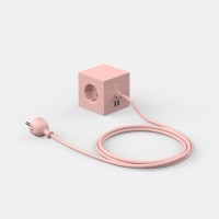 SQ1-F-USB-P Mia Urbo Home - Avolt - wlacznik - gniazdko - przedluzacz - switch - socket - extension cord USB rozowy - pudrowy -  Old pink - Limited edition (6).jpg