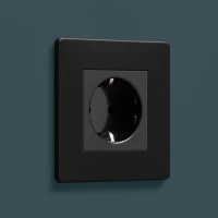 DR_S20.001_B Mia Urbo Design gniazdo kontakt socket pojedyncze czarny mat- czarny 2 black mat.webp