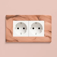 DR_S60.002_W Mia Urbo Design gniazdo podwojne miedz miedziany patynowany - bialy.webp