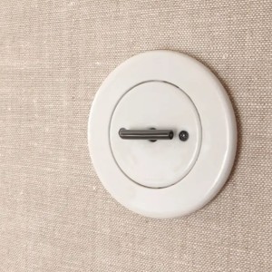 Fontini | DO Low | Włącznik rotacyjny - porcelanowy | Biały