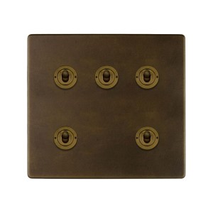 SOHO | Łącznik dźwigniowy 5G | Schodowy | Vintage Brass