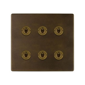 SOHO | Łącznik dźwigniowy 6G | Schodowy | Vintage Brass