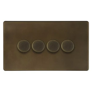 SOHO | Ściemniacz poczwórny 4G | 150W LED | Vintage Brass