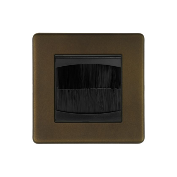 SOHO | Przelotka do kabli pojedyncza | Vintage Brass