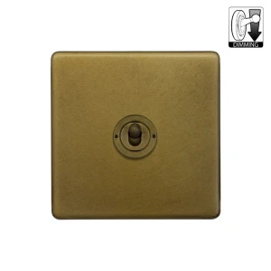 SOHO | Ściemniacz dźwigniowy pojedynczy 1G | Old Brass