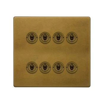 SOHO | Łącznik dźwigniowy 8G | Schodowy | Old Brass